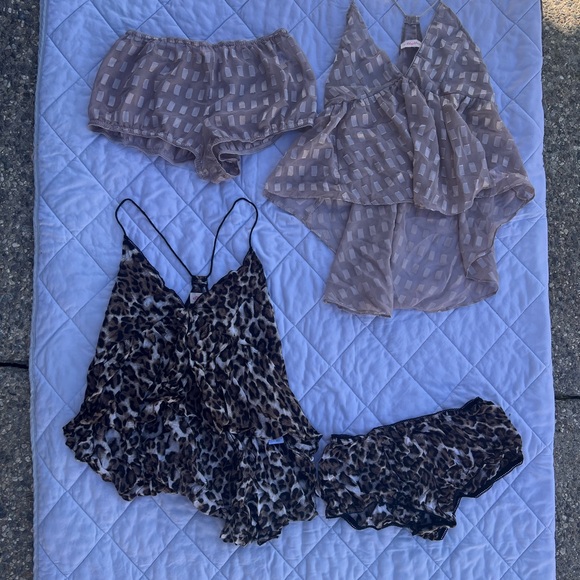 Other - ♥️ Leopard and Gray Women's Sleepwear Set